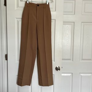 Zara Camel Full Length Pants XS